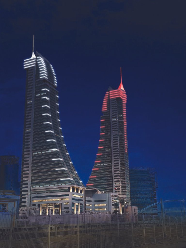 BAHRAIN FINANCIAL HARBOUR MANAMA FAÇADE LIGHT